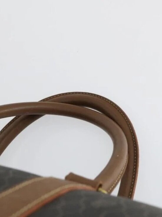 Christian Dior Honeycomb Canvas Boston Bag PVC Black Gold Auth ep12688 - Picture 7 of 16